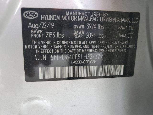 5NPD84LF5LH527329 2020 Hyundai Elantra Sel