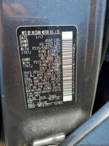 2017 NISSAN JUKE S - JN8AF5MV5HT754418