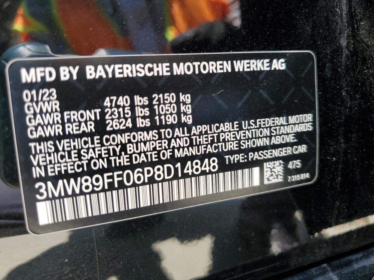 3MW89FF06P8D14848 2023 BMW 330Xi