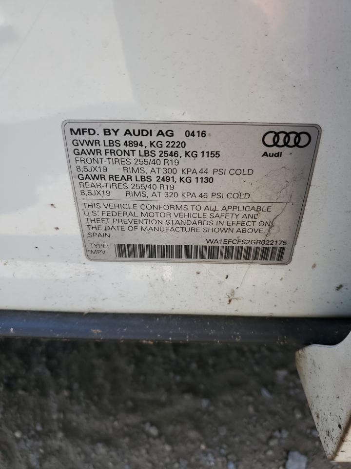 WA1EFCFS2GR022175 2016 Audi Q3 Premium Plus