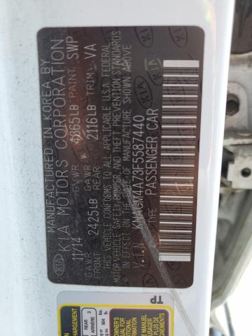 2015 Kia Optima Lx VIN: KNAGM4A73F5587440 Lot: 61168604