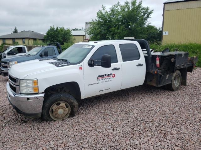 CHEVROLET 3500 HD 2014 white crew cha diesel 1GB4KZC82EF168832 photo #1