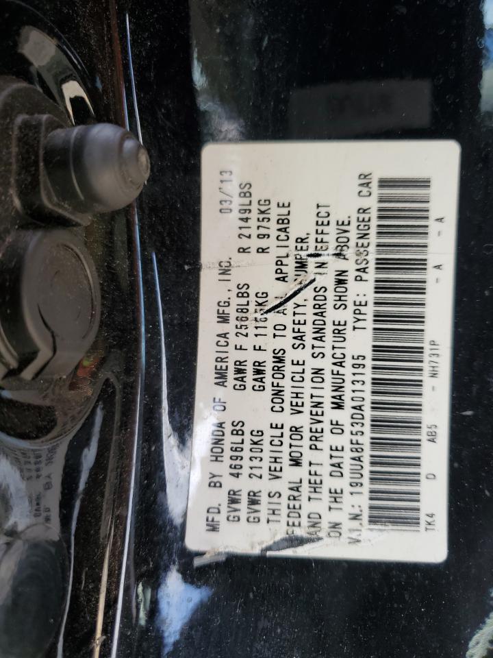 19UUA8F53DA013195 2013 Acura Tl Tech