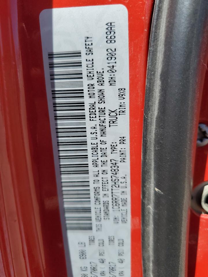 1C6RR7TT2HS748347 2017 Ram 1500 Slt