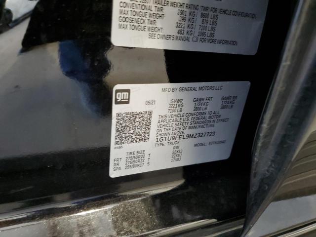 2021 GMC Sierra K1500 Denali VIN: 1GTU9FEL9MZ327723 Lot: 59823584