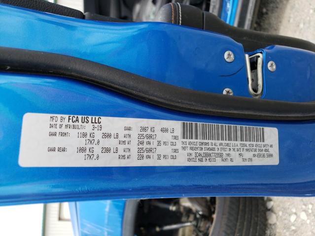 2019 Jeep Compass Latitude VIN: 3C4NJDBB0KT729582 Lot: 57192614