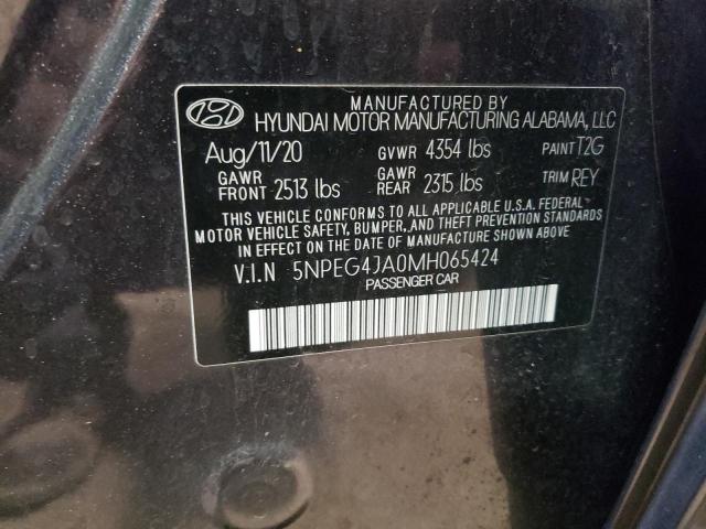 2021 Hyundai Sonata Se VIN: 5NPEG4JA0MH065424 Lot: 57678074