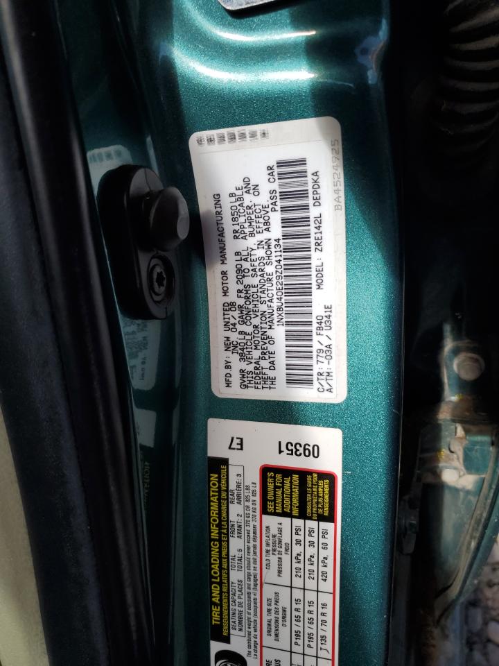 1NXBU40E29Z041134 2009 Toyota Corolla Base