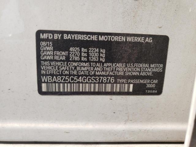 2016 BMW 328 Xigt Sulev VIN: WBA8Z5C54GGS37876 Lot: 56073284