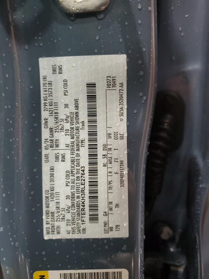 1FTER4KH3RLE27643 FORD RANGER 2024