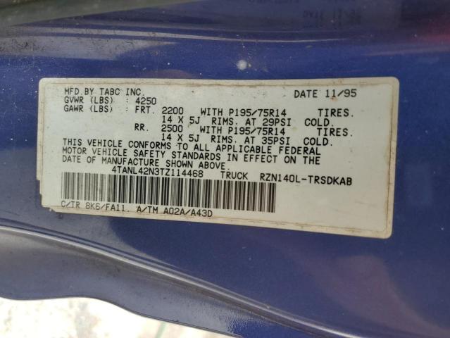 1996 Toyota Tacoma VIN: 4TANL42N3TZ114468 Lot: 59118084