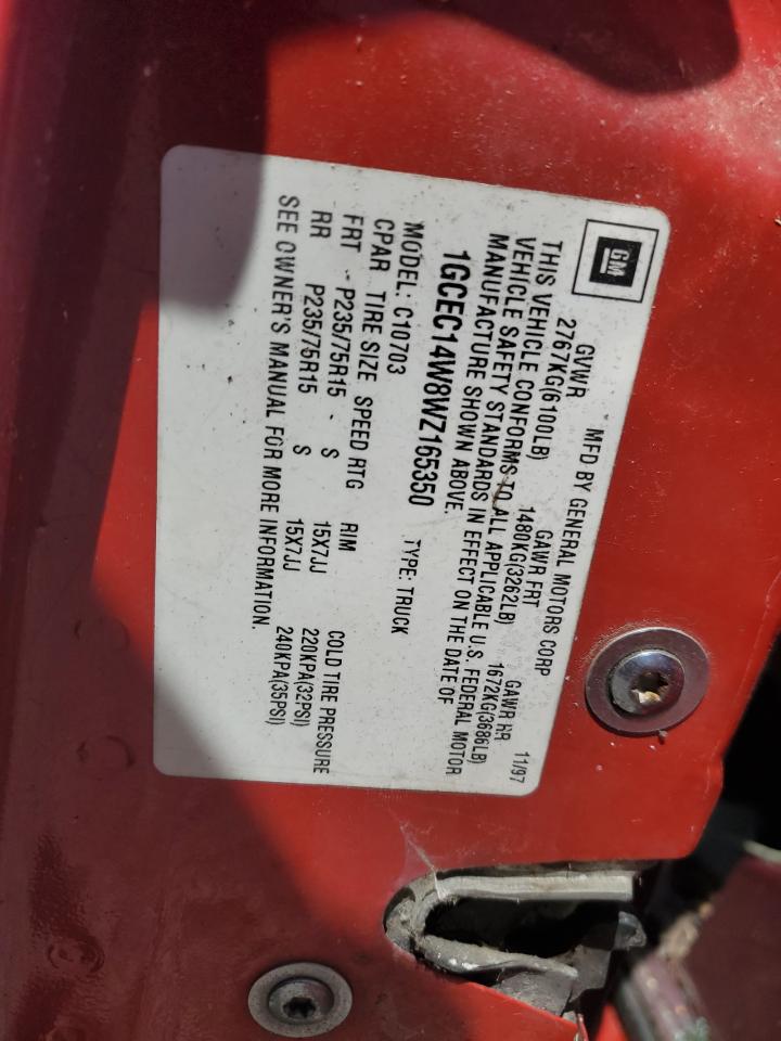 1GCEC14W8WZ165350 1998 Chevrolet Gmt-400 C1500