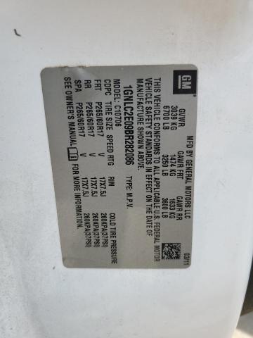 2011 Chevrolet Tahoe Police VIN: 1GNLC2E09BR282086 Lot: 57420564