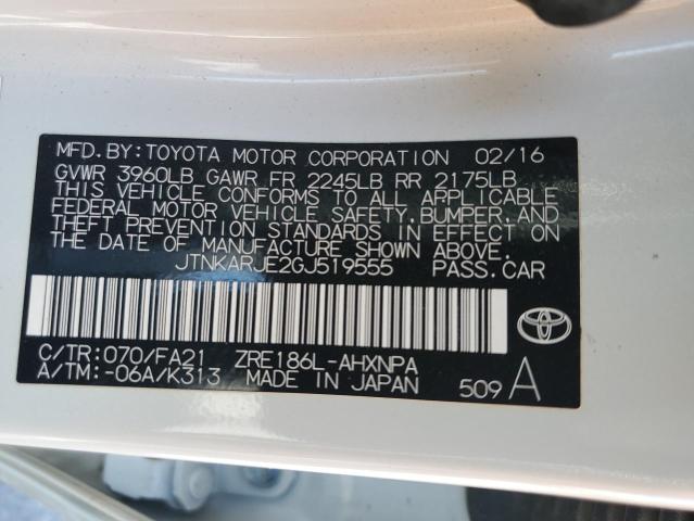 2016 TOYOTA SCION IM - JTNKARJE2GJ519555