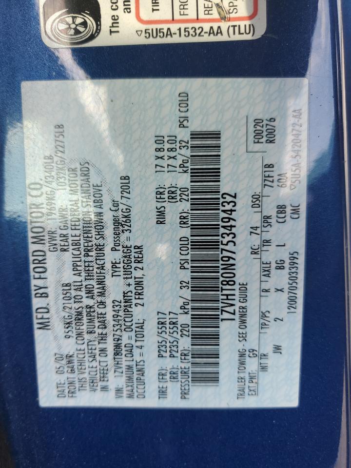 1ZVHT80N975349432 2007 Ford Mustang