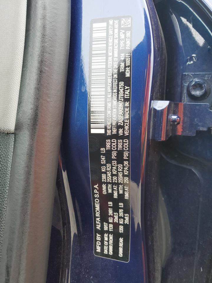 ZASFAKBN7J7B94750 2018 Alfa Romeo Stelvio Ti