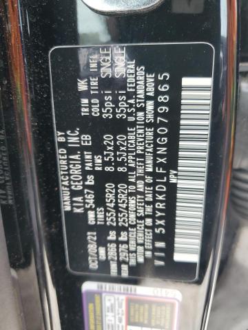 2022 Kia Sorento Sx VIN: 5XYRKDLFXNG079865 Lot: 61373754