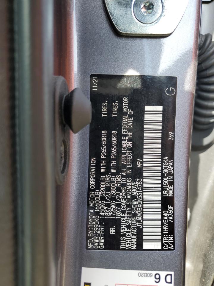 JTJAM7BX0N5314783 2022 Lexus Gx 460