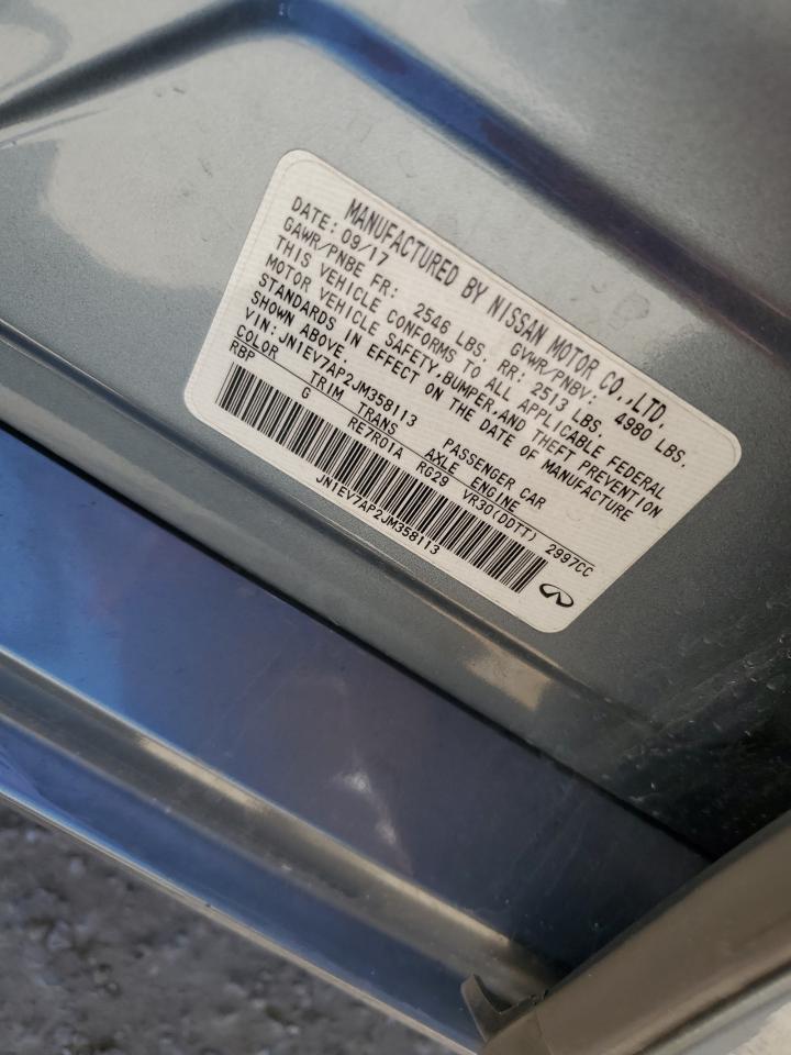 JN1EV7AP2JM358113 2018 Infiniti Q50 Luxe