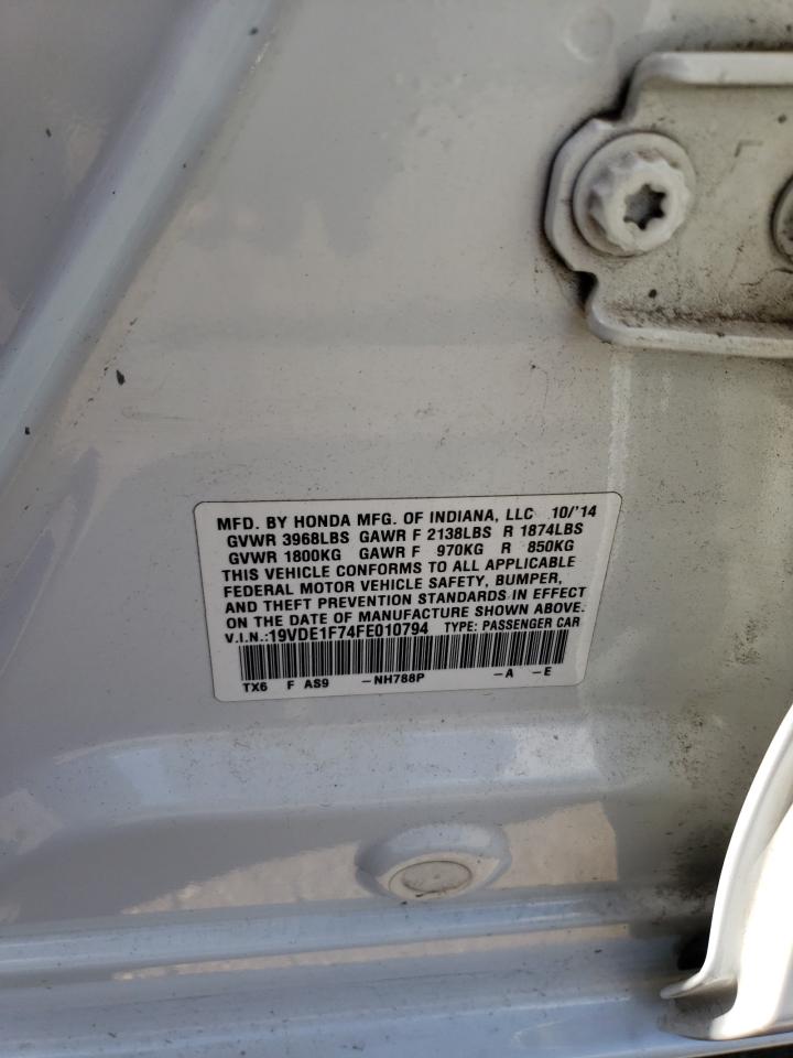 19VDE1F74FE010794 2015 Acura Ilx 20 Tech