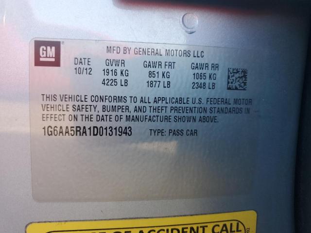 2013 Cadillac Ats VIN: 1G6AA5RA1D0131943 Lot: 58746464