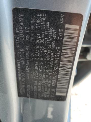 2007 Hyundai Tucson Se VIN: KM8JN72D27U616179 Lot: 60553294