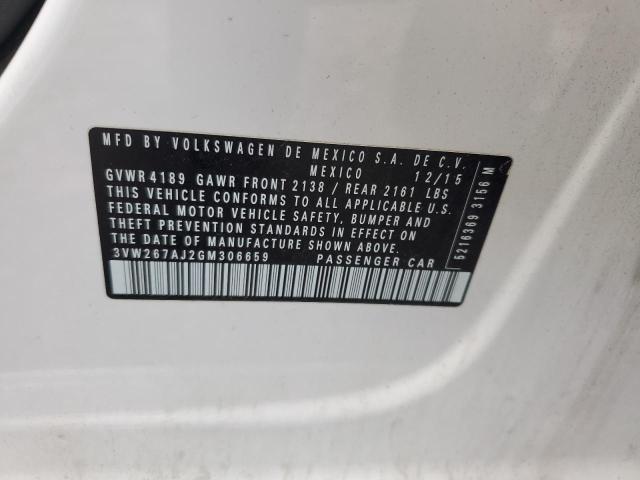 2016 Volkswagen Jetta S VIN: 3VW267AJ2GM306659 Lot: 57419594