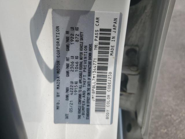 2021 Mazda 3 Preferred VIN: JM1BPBLL7M1344771 Lot: 59909064
