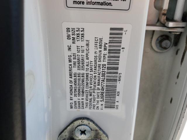 5J6RE4H77AL003120 2010 Honda Cr-V Exl