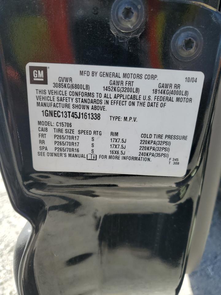 1GNEC13T45J161338 2005 Chevrolet Tahoe C1500