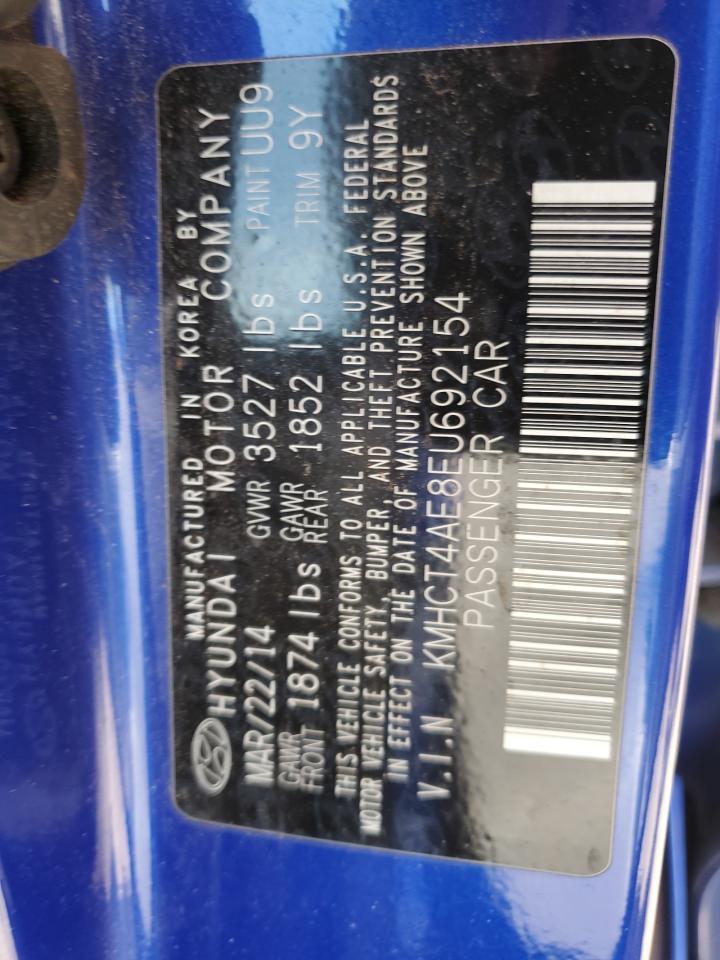 KMHCT4AE8EU692154 2014 Hyundai Accent Gls