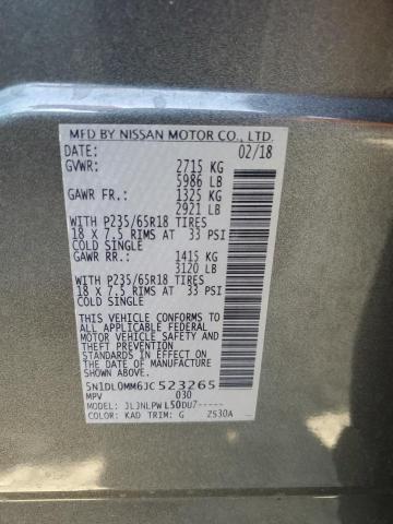 2018 Infiniti Qx60 VIN: 5N1DL0MM6JC523265 Lot: 60625574