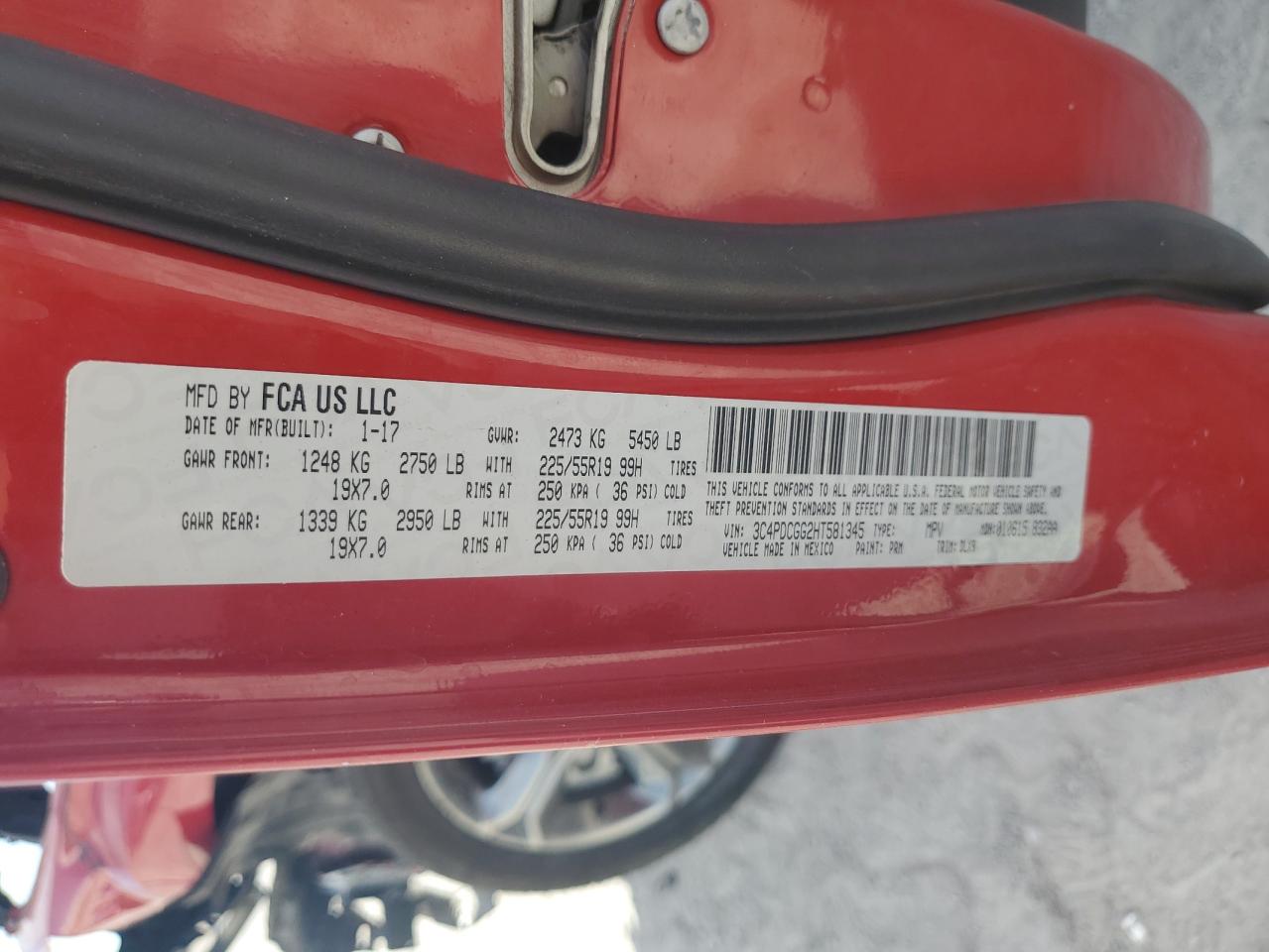 3C4PDCGG2HT581345 2017 Dodge Journey Crossroad