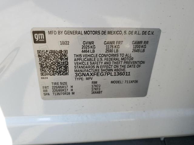 2023 Chevrolet Equinox Ls VIN: 3GNAXFEG7PL136011 Lot: 58249144