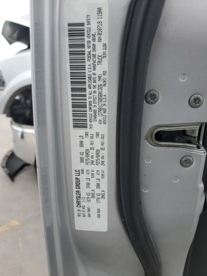 1D7RB1CT6BS601326 2011 Dodge Ram 1500