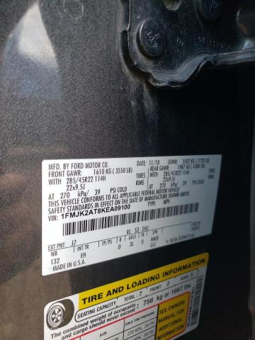 2019 Ford Expedition Max Limited VIN: 1FMJK2AT8KEA09100 Lot: 60958114