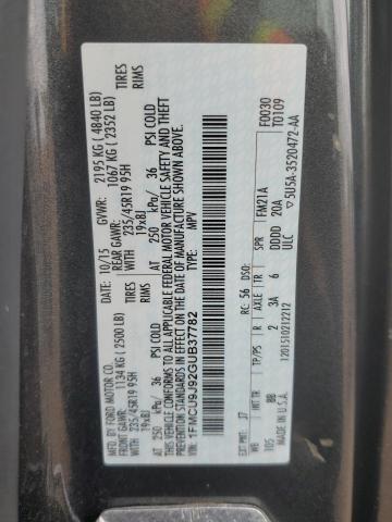 2016 FORD ESCAPE TIT - 1FMCU9J92GUB37782