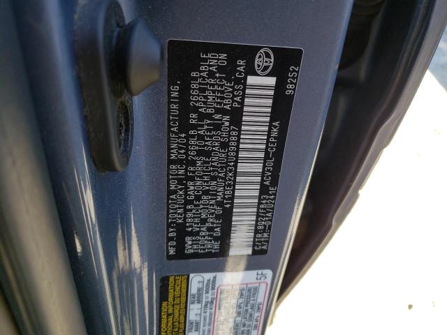 2004 Toyota Camry Le VIN: 4T1BE32K34U898887 Lot: 58220244