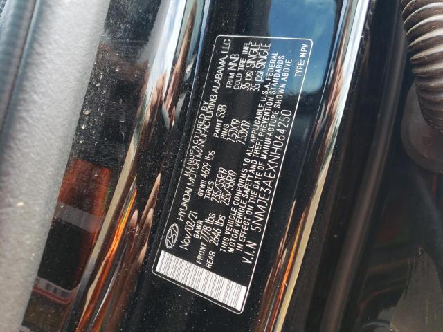 2022 Hyundai Tucson Limited VIN: 5NMJE3AEXNH064250 Lot: 55183424