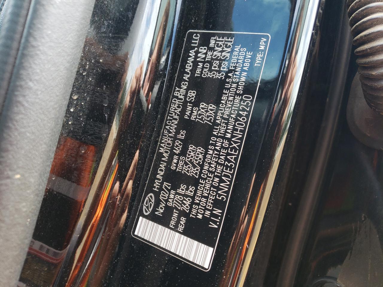 5NMJE3AEXNH064250 2022 Hyundai Tucson Limited