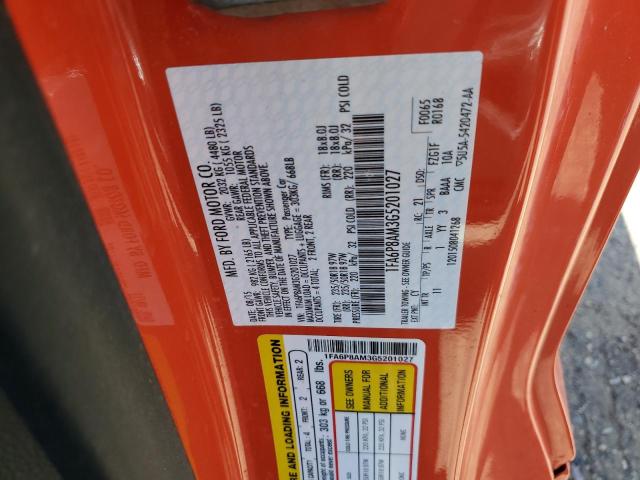 2016 Ford Mustang VIN: 1FA6P8AM3G5201027 Lot: 57827564