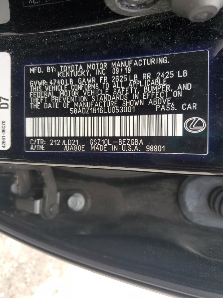 58ADZ1B16LU053001 2020 Lexus Es 350