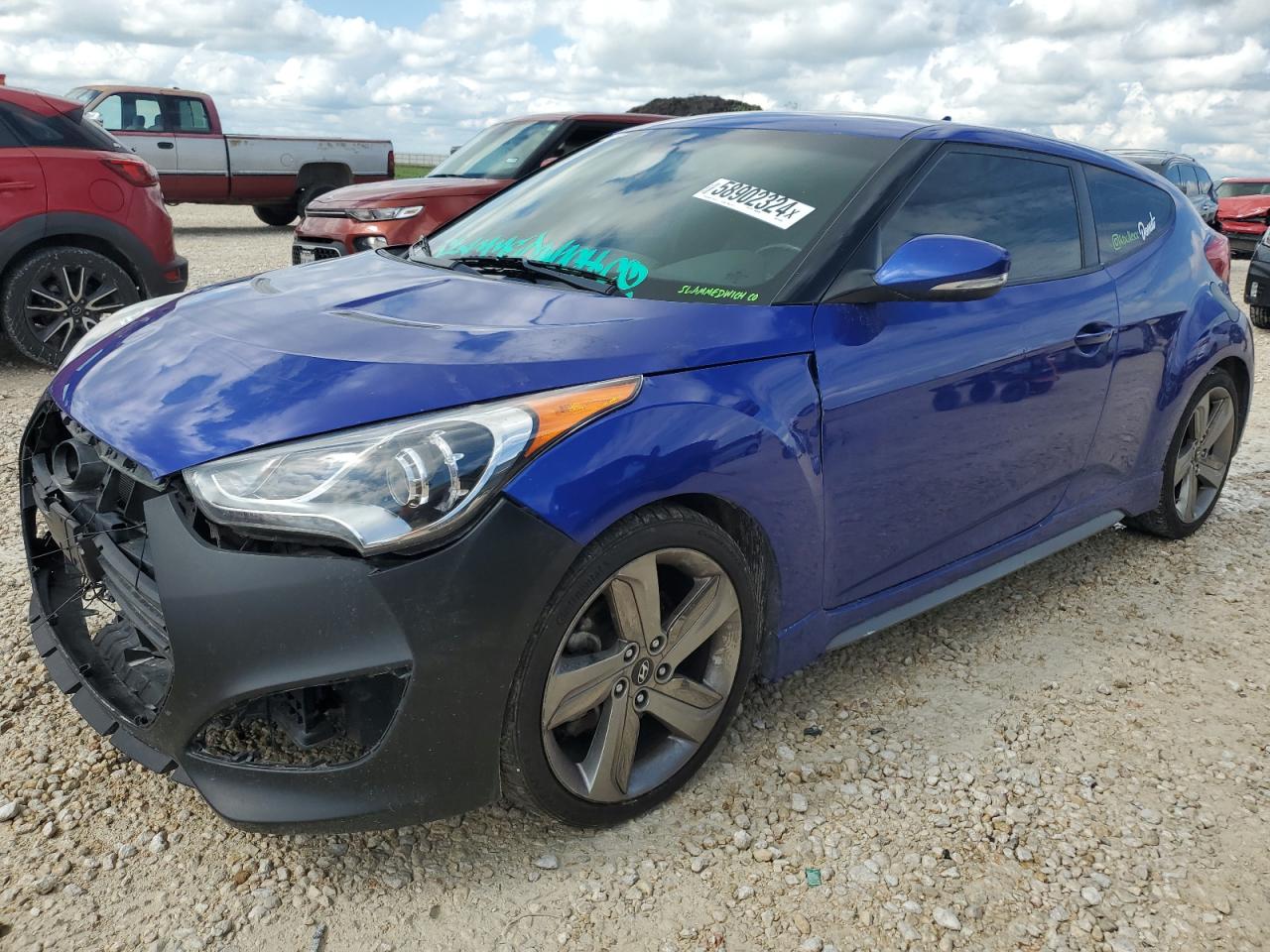 2013 Hyundai Veloster Turbo vin: KMHTC6AE1DU167060