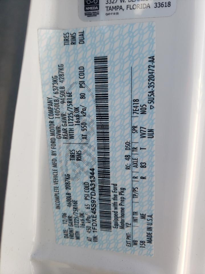 1FDXE45S97DA31344 2007 Ford Econoline E450 Gulstream Motorhome