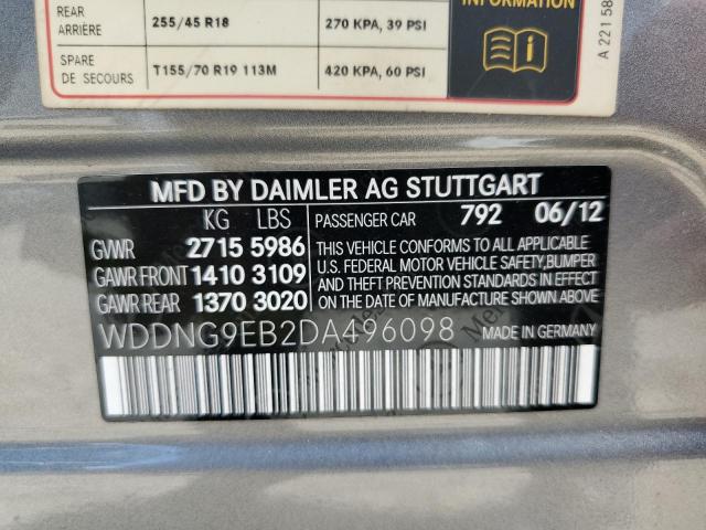 VIN WDDNG9EB2DA496098 2013 Mercedes-Benz S-Class, 5... no.12