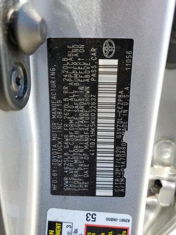 VIN 4T1BZ1HK5KU032637 2019 Toyota Camry, Xse no.12