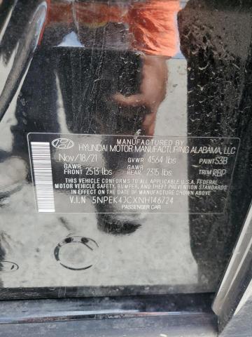 2022 Hyundai Sonata N Line VIN: 5NPEK4JCXNH146724 Lot: 61739664