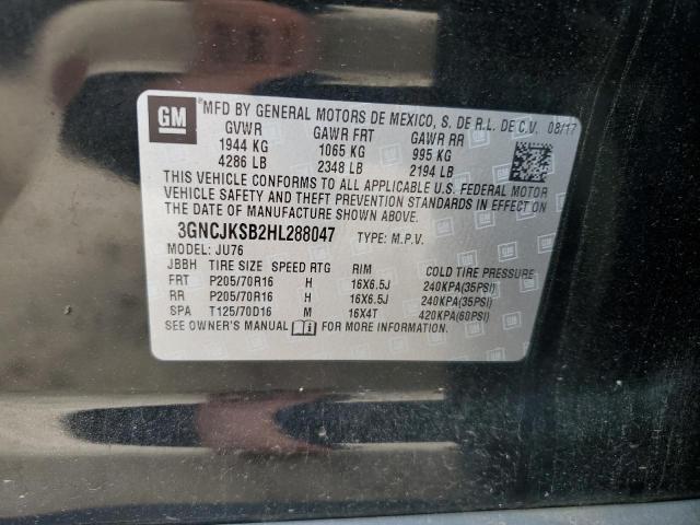 2017 CHEVROLET TRAX LS - 3GNCJKSB2HL288047