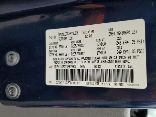 2007 Dodge Ram 1500 St VIN: 1D7HU16277J567063 Lot: 58421854