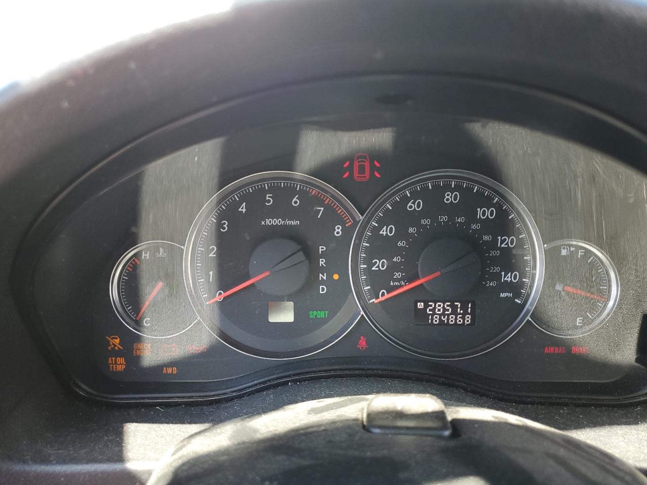 4S3BL616497231834 2009 Subaru Legacy 2.5I